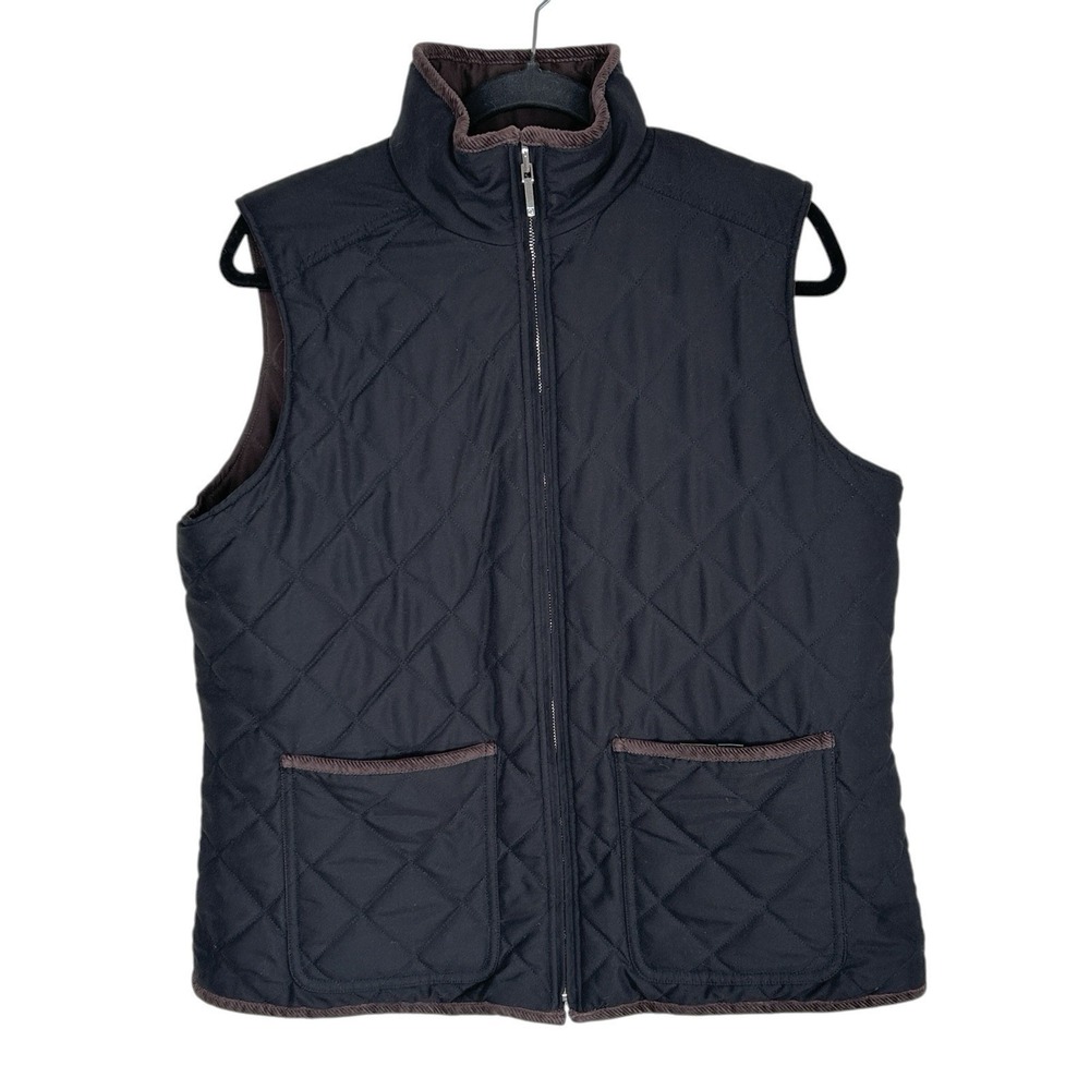 Lauren Ralph Lauren Reversible Quilted Vest Large Preppy Heritage Old Money